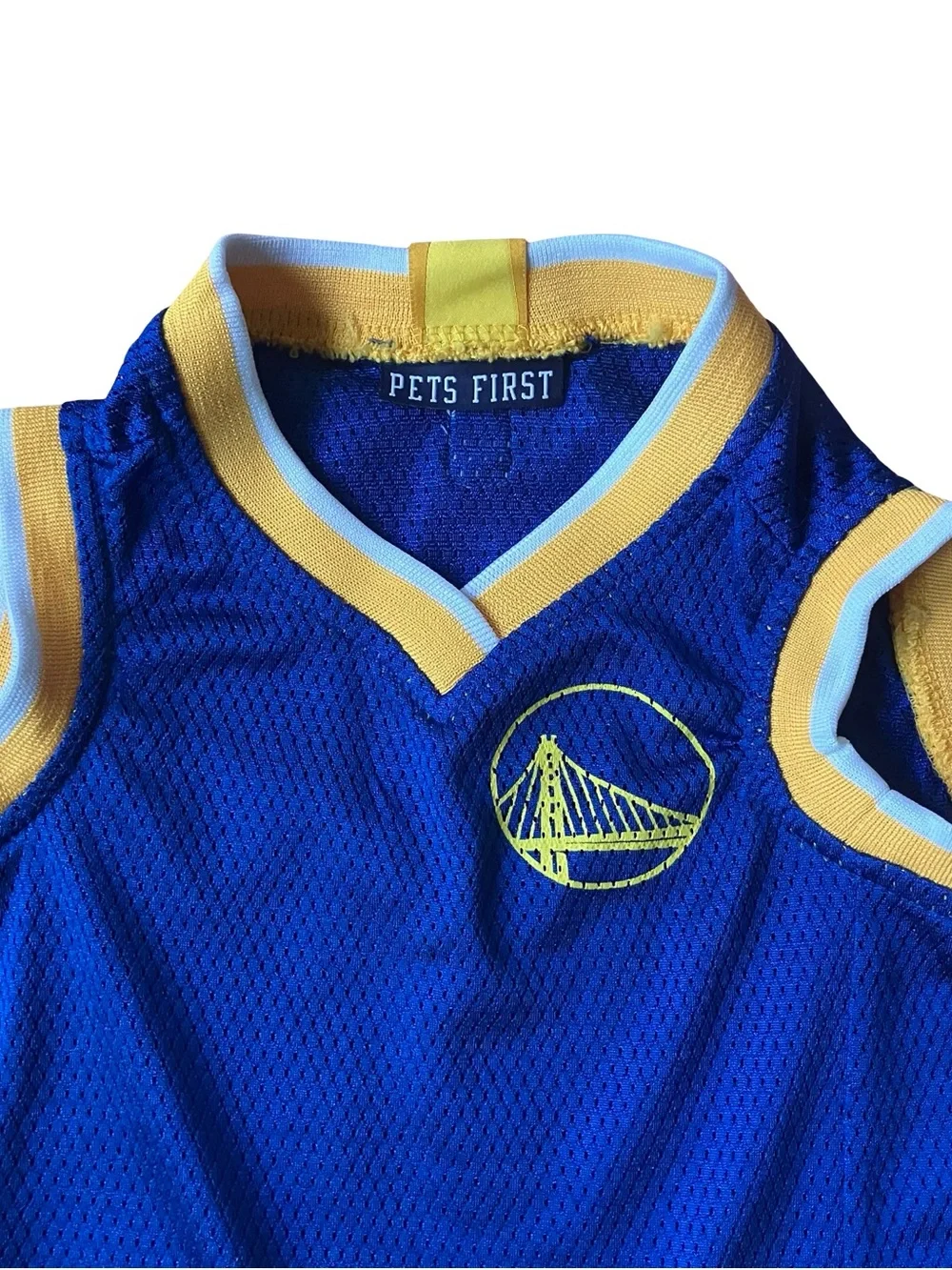 Pets First Golden State Warriors NBA Dogs Mesh Jersey #01 California SF Blue